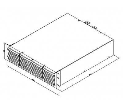 Комплект для монтажа в стойку блока расширения электронных нагрузок PEL-73211 GRA-413-E
