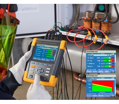 Трехфазный анализатор качества электроэнергии и работы электродвигателей Fluke 438 II